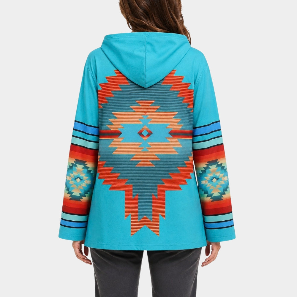 Yellowstone Beth Dutton Blue Poncho Coat