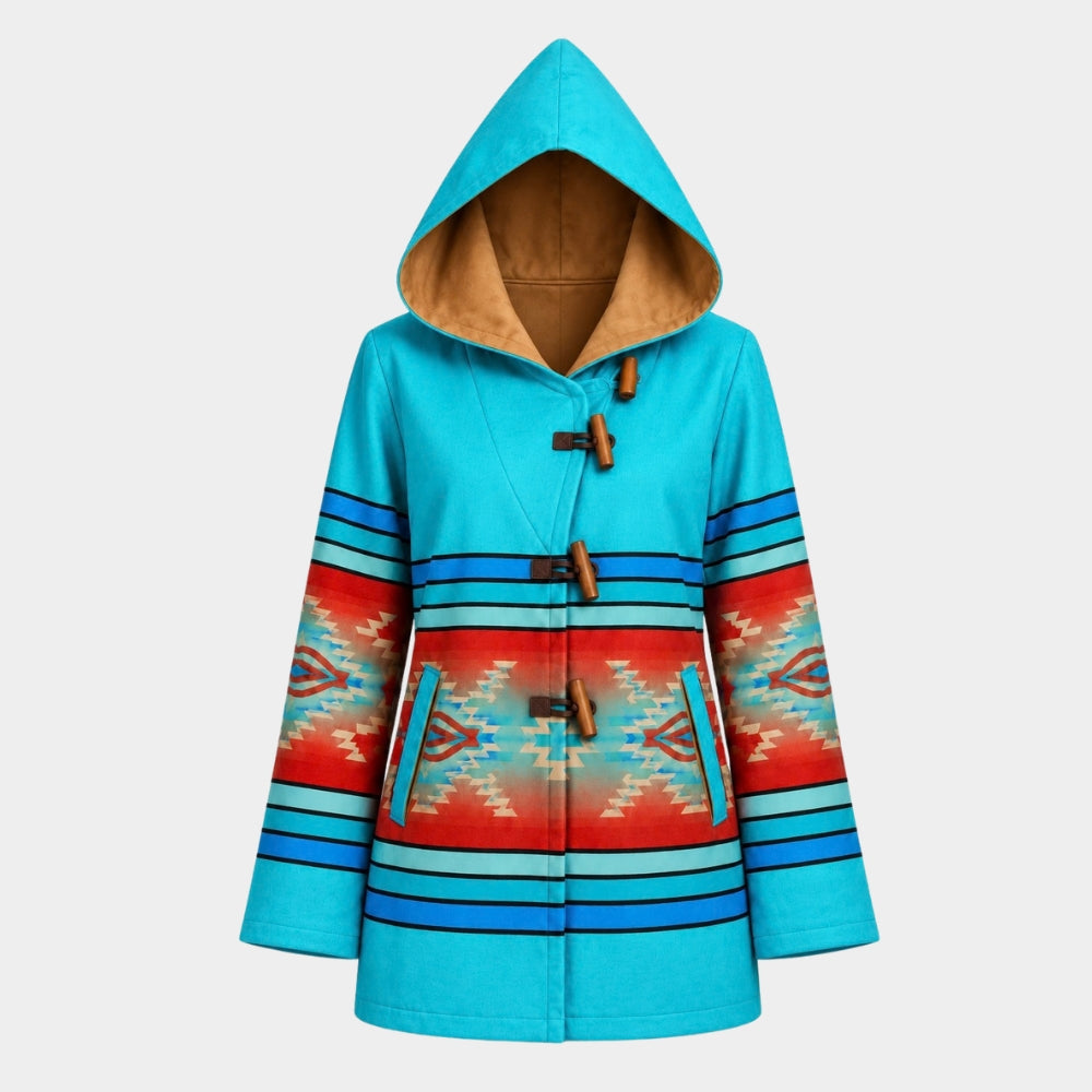 Yellowstone Beth Dutton Blue Poncho Coat