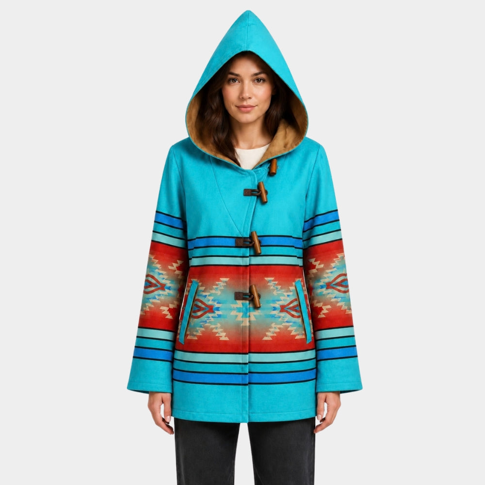 Yellowstone Beth Dutton Blue Poncho Coat