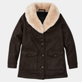 Yellowstone Beth Dutton aka Kelly Reilly Shearling Collar Wool Coat - Mannequin Front View