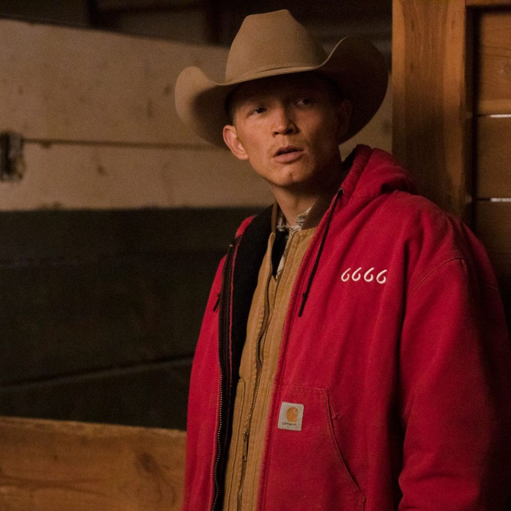 Yellowstone  Jimmy Hurdstrom 6666 Vibrant Red Jacket - Side View