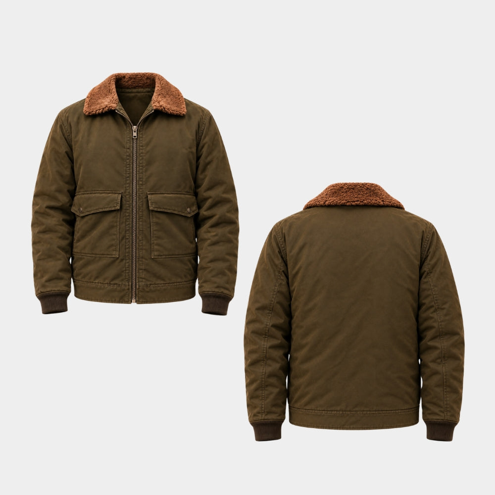 You Can’t Leave James Shearling Collar Jacket