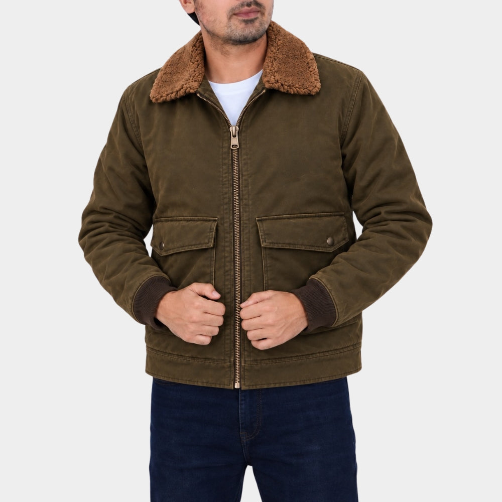 You Can’t Leave James Shearling Collar Jacket