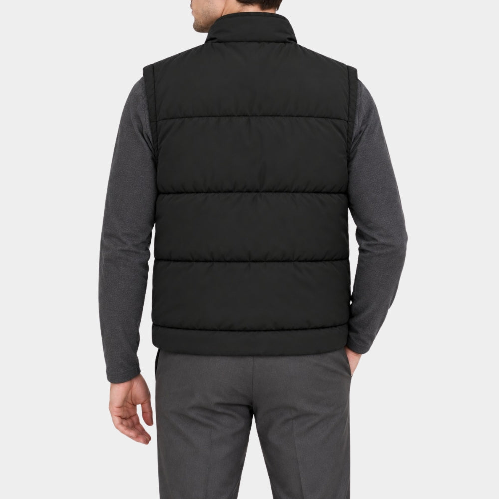 You Can’t Leave Will Black Puffer Vest