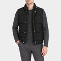 You Can’t Leave Will Black Puffer Vest