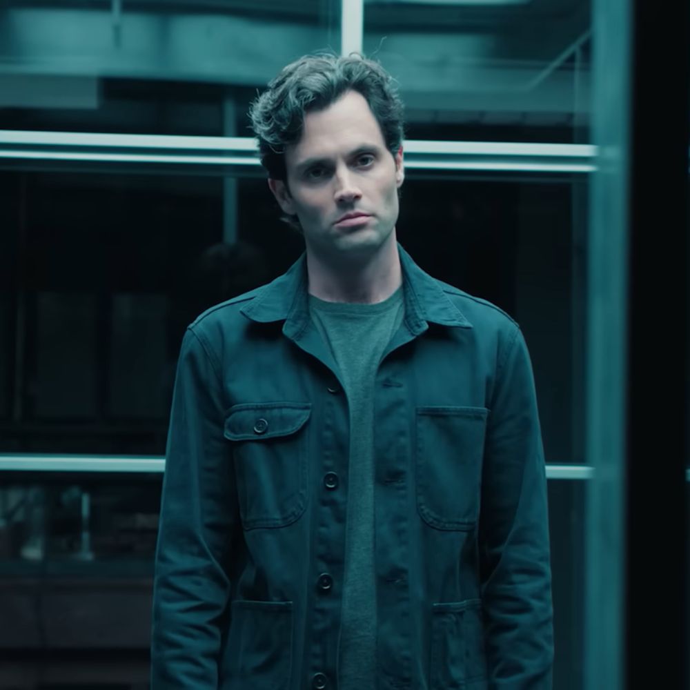 You Season 05 Joe Goldberg (Penn Badgley) Green Cotton Jacket - Character Front View