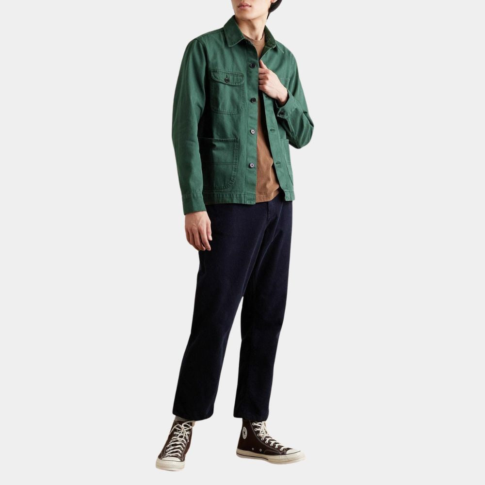 You Season 05 Joe Goldberg (Penn Badgley) Green Cotton Jacket - Side View