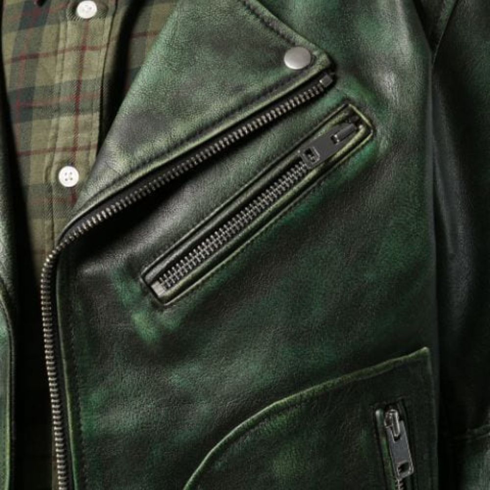 Jon Moxley Leather Biker Jacket image 1