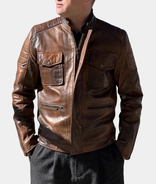 Boss Level Frank Grillo Leather Jacket image 0