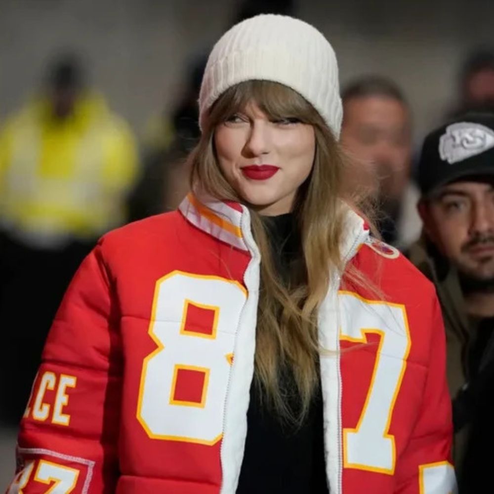 Taylor Swift Kelce 87 Chiefs Puffer Jacket image 0