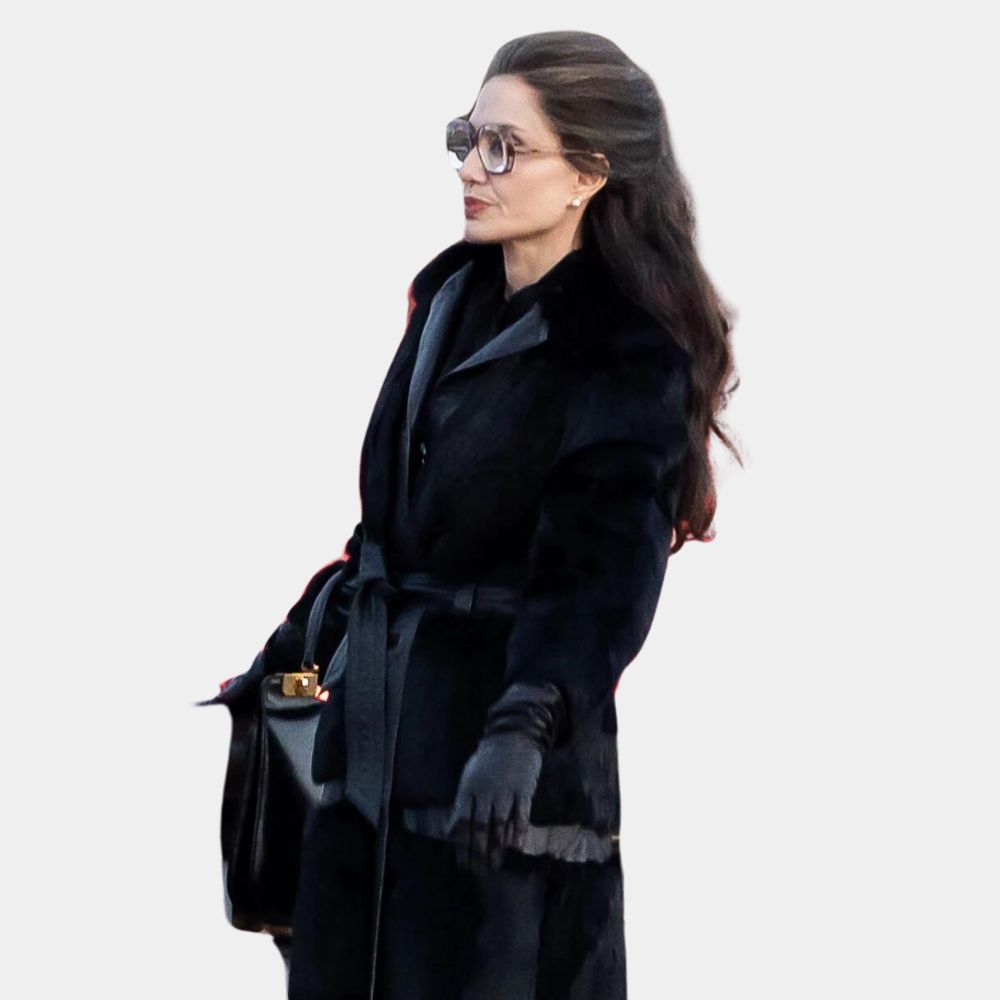 Angelina Jolie Faux Fur Coat image 3